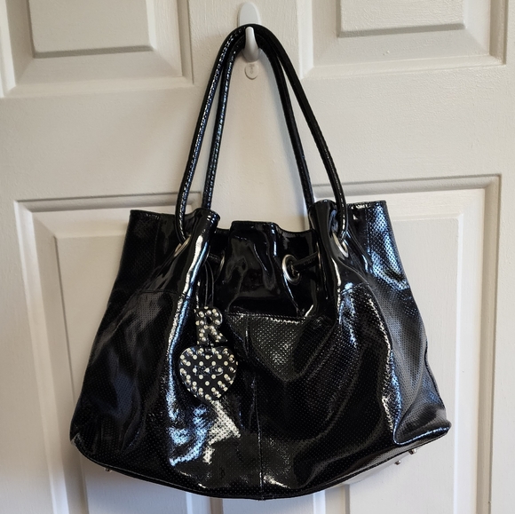 Roberta Gandolfi patent black bag - Picture 1 of 16